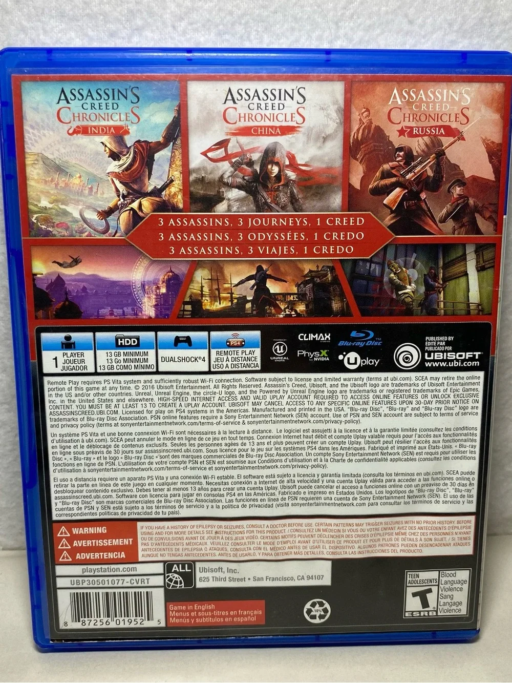 PlayStation 4 Assassin's Creed Syndicate Limited Ed Chronicles Origins PS4 LOT
